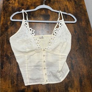White Free People Top